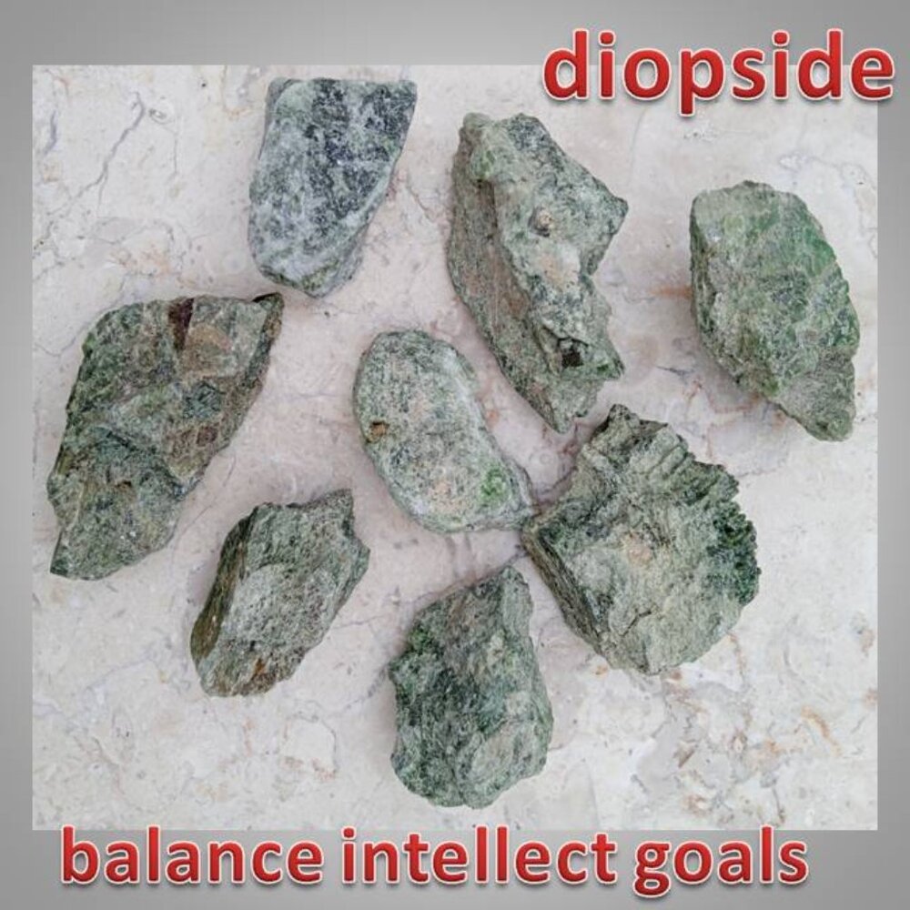 🔥3/$20 diopside crystal mineral raw chunk